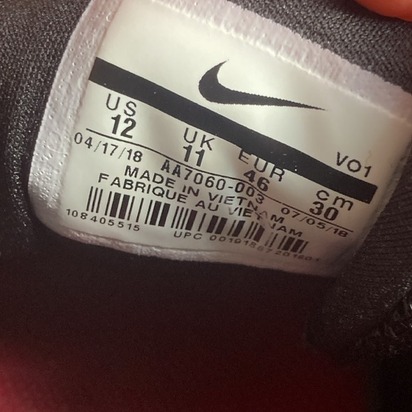 Nike Air Max Alpha Training Black/Red/White Mens Size 12 Pre owned - Picture 7 of 9